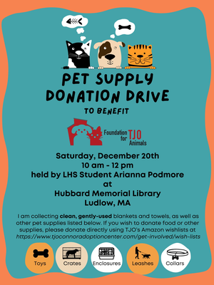 Pet Supply Drive to 
